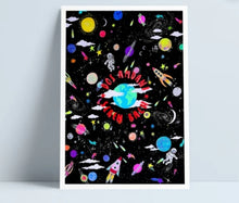 Load image into Gallery viewer, Neon Universe A4 Print
