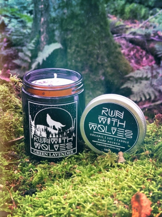 Green Lavender Candle