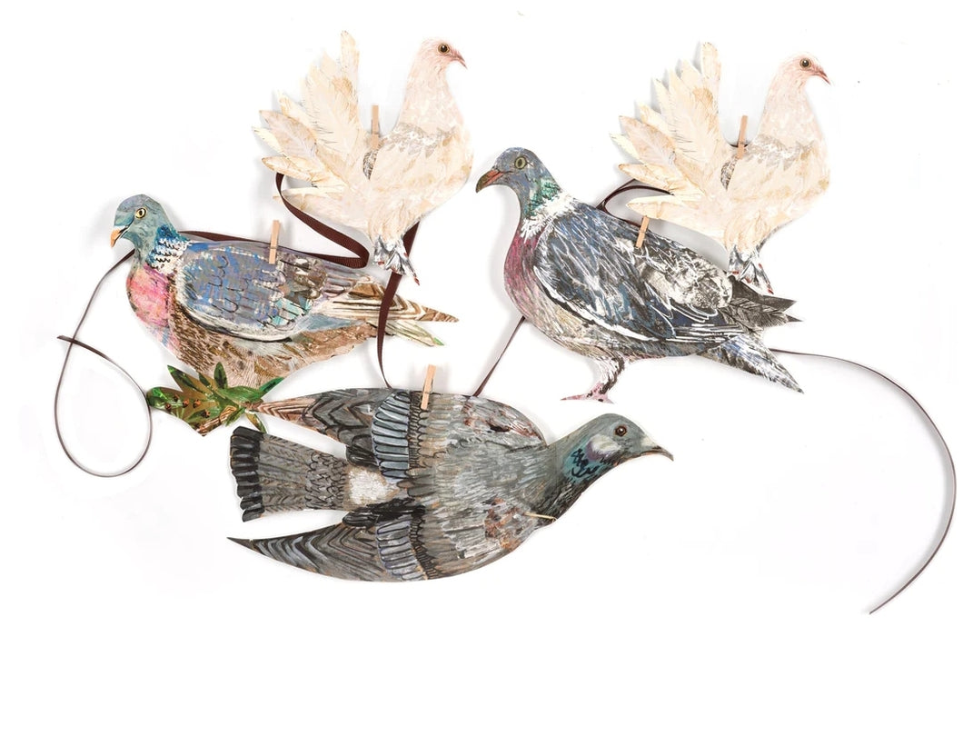 Fine art paper Dove garland