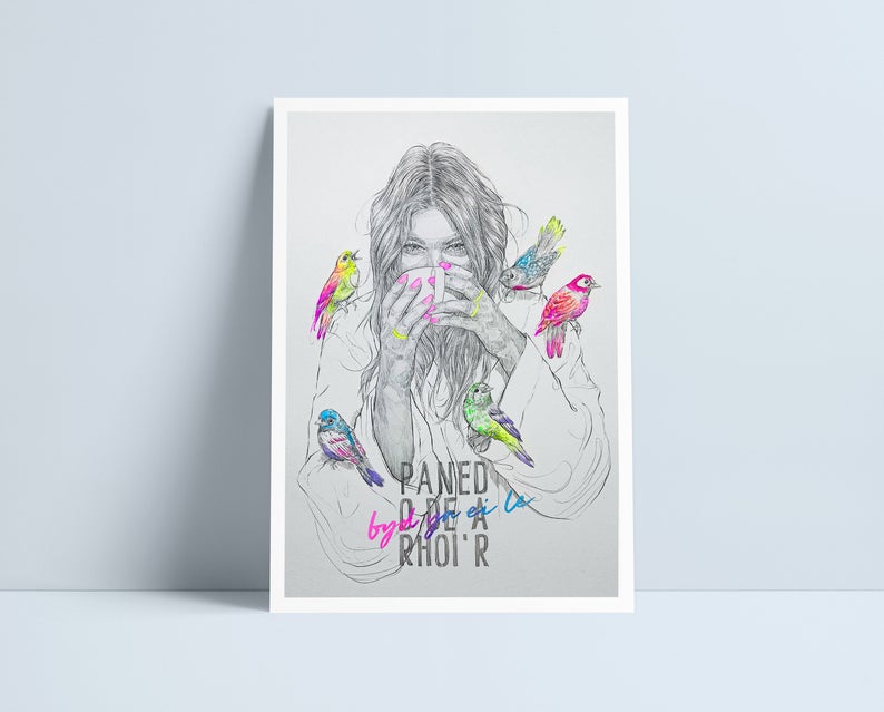 Paned/panad o de a rhoi'r byd yn ei le (all variations) A4 by Niki Pilkington