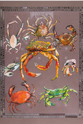 Crancod / Crabs A3 print by Ffion Gwyn
