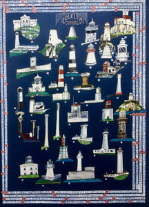 Goleudai / Lighthouses A3 print by Ffion Gwyn