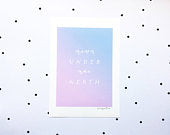 'Mewn Undeb Mae Nerth' Print
